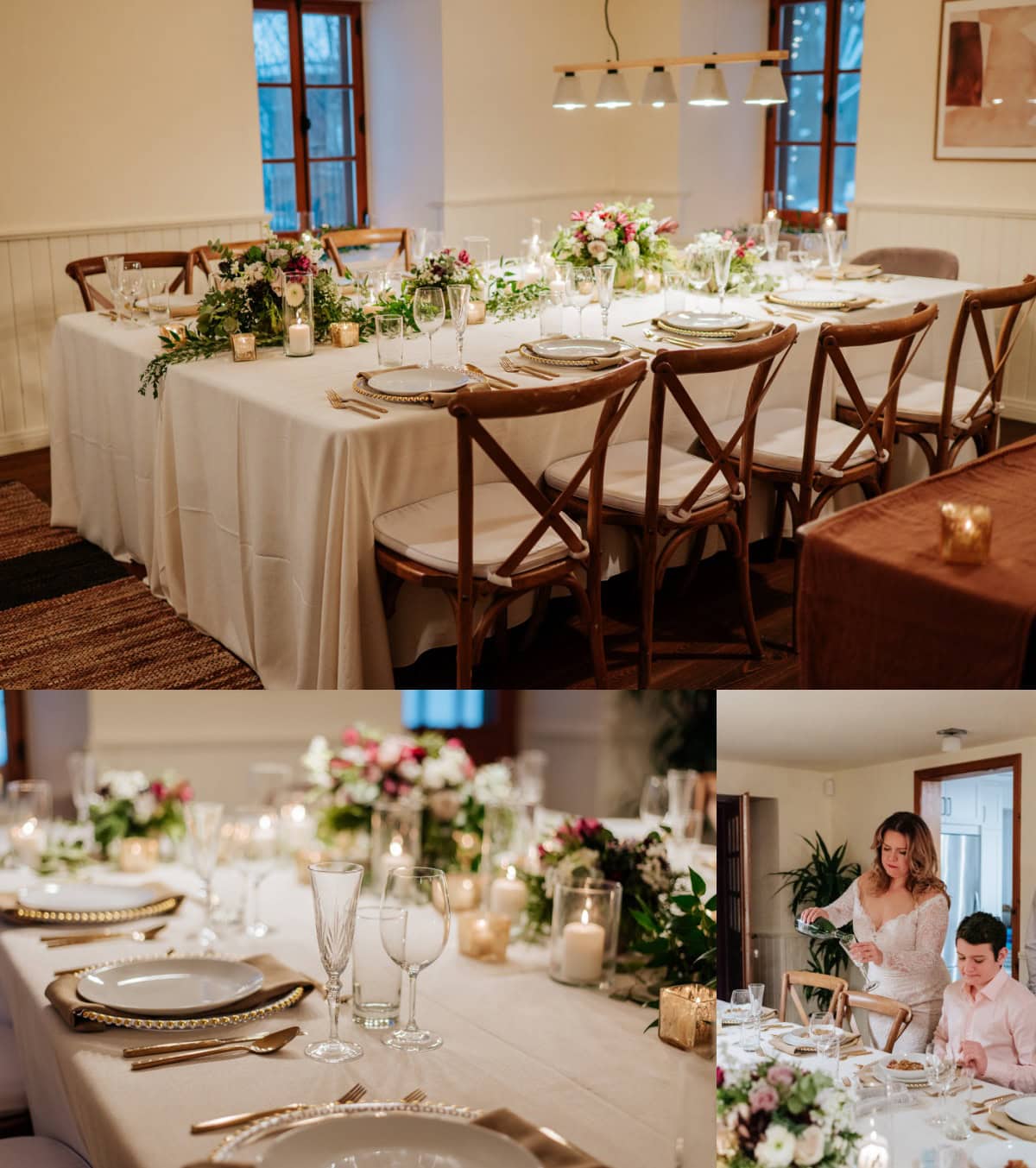 A Winter Dinner Party Wedding: An Intimate Celebration - C'est