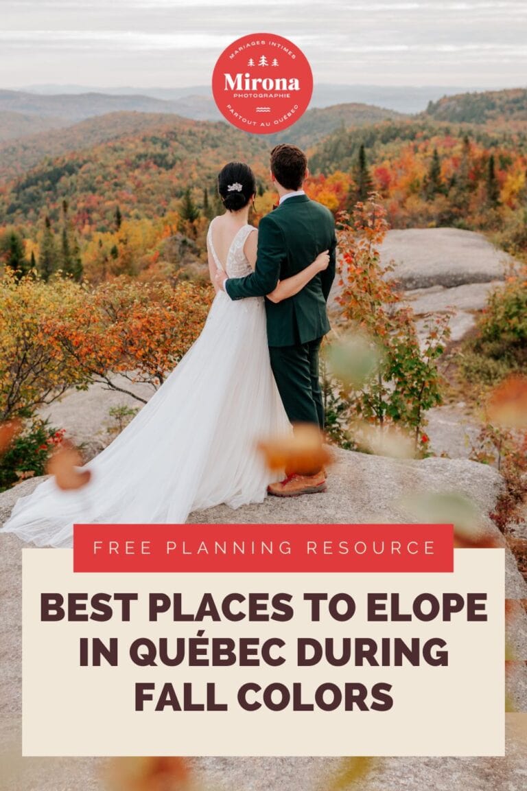 Best Places to Elope in Québec for Peak Fall Colors